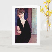 Motiv: Modigliani Karte (Gelbe Blume)