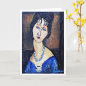 Motiv: Modigliani Karte (Gelbe Blume)