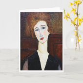 Motiv: Modigliani Karte (Gelbe Blume)