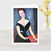 Motiv: Modigliani Karte (Gelbe Blume)