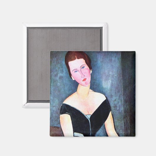 Motiv: Modigliani Magnet (Vorderseite/Rückseite)