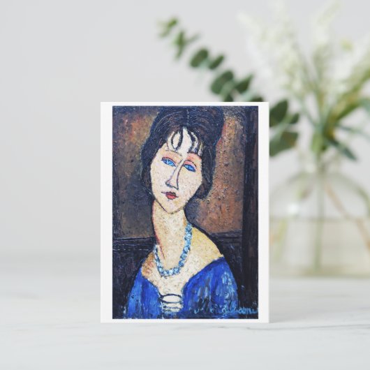 Motiv: Modigliani Postkarte (Stehend Vorderseite)