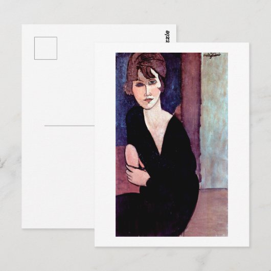 Motiv: Modigliani Postkarte (Vorne/Hinten)