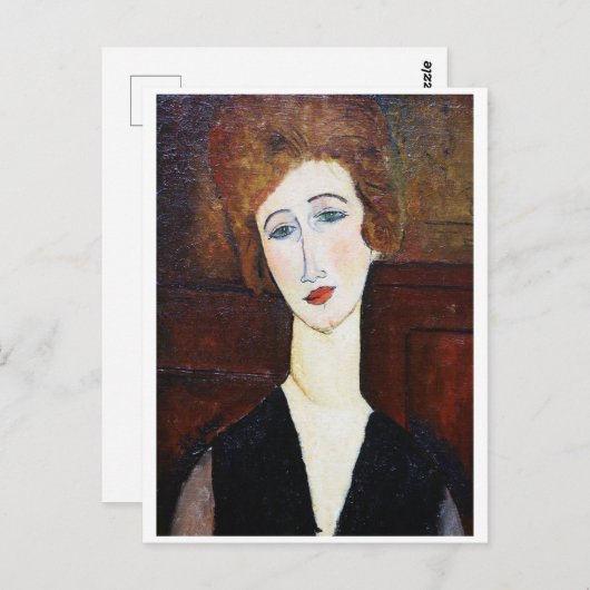 Motiv: Modigliani Postkarte (Vorne/Hinten)