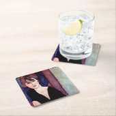 Motiv: Modigliani Rechteckiger Pappuntersetzer (Vor Ort)