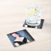 Motiv: Modigliani Rechteckiger Pappuntersetzer (Vor Ort)