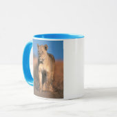 Motiv: Of Lioness (Panthera Leo) Tasse (Vorderseite Links)