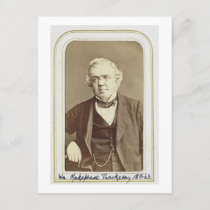 Motiv: William Makepeace Thackeray (1811-63) Postkarte
