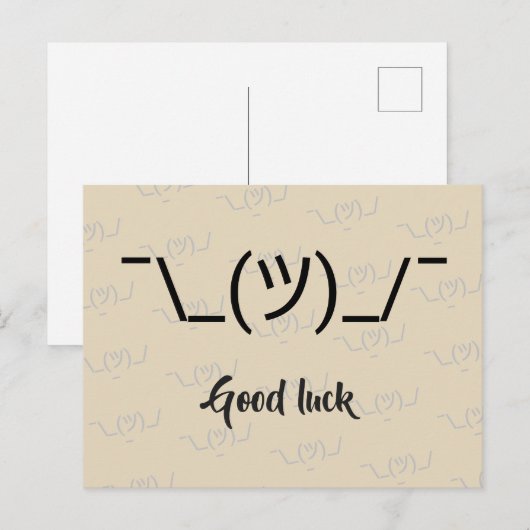 Motivacional Meme Postkarte (Vorne/Hinten)