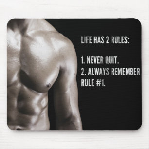 Motivaitonal Fitness-Turnhalle Mousepad
