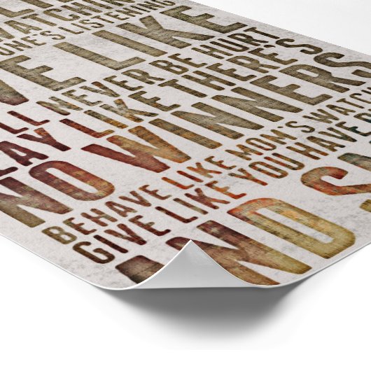 MOTIVALER TANZ WIE NEIN, DER POSTER SCHAUT (Ecke)