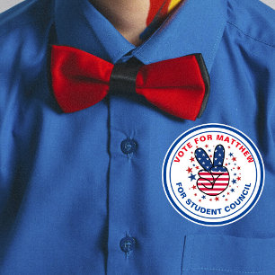 Motivate Vote for Class President Runder Aufkleber