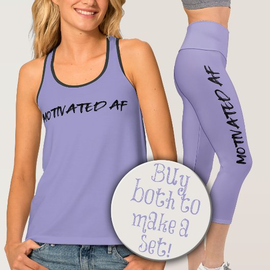 Motivated AF Woman's Exercise Capri Leggings