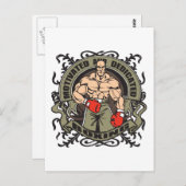 Motivated Boxing Postkarte (Vorne/Hinten)