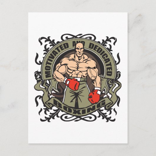 Motivated Boxing Postkarte (Vorderseite)