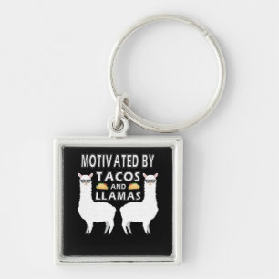 Motivated By Tacos And LLamas Alpaca Taco Schlüsselanhänger