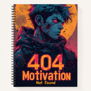 Motivation 404 für die Zukunft - Power Design Notizblock