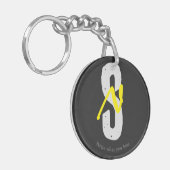 Motivation Acrylic Keychain – Minimal Design Schlüsselanhänger (Vorderseite links)