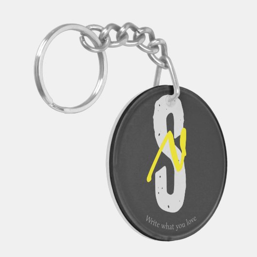 Motivation Acrylic Keychain – Minimal Design Schlüsselanhänger (Vorderseite links)