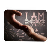 Motivation Affirmation: "Bedenke andere" Magnet (Horizontal)