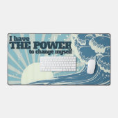 Motivation Affirmation "Der Power zu verändern" Schreibtischunterlage (Tastatur & Maus)
