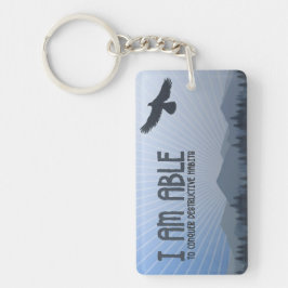 Motivation Affirmation: "Ich bin in der Lage" zu e Schlüsselanhänger