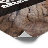 Motivation Affirmation: "Ich fürchtlos gehen" Poster (Ecke)