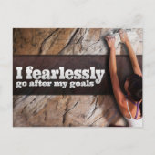 Motivation Affirmation: "Ich fürchtlos gehen" Postkarte (Vorderseite)