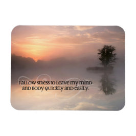 Motivation Affirmation: "Stress verlassen lassen" Magnet