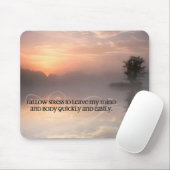 Motivation Affirmation: "Stress verlassen lassen" Mousepad (Mit Mouse)
