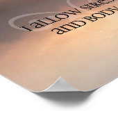 Motivation Affirmation: "Stress verlassen lassen" Poster (Ecke)