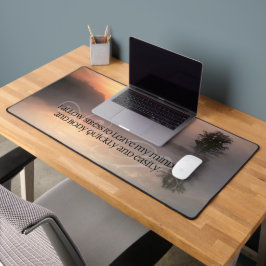Motivation Affirmation: "Stress verlassen lassen" Schreibtischunterlage