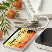 Motivation Affirmation: "Zeit zum Lachen nehmen" Schlüsselanhänger (Vorderseite rechts)