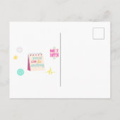 Motivation and positive vibes postkarte (Rückseite)