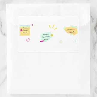 Motivation and positive vibes rechteckiger aufkleber