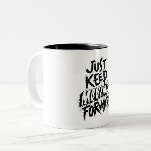 Motivation behaltend Tasse für Zitate (Vorderseite Links)