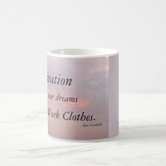 MOTIVATION-BEN FRANKLIN KAFFEETASSE (Mittel)