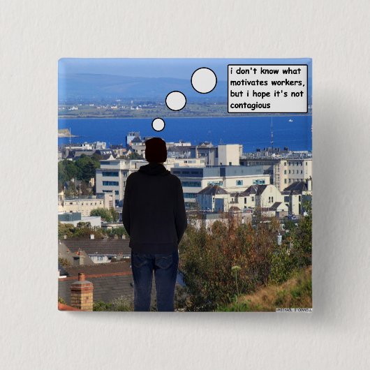 Motivation der Arbeitnehmer Button (Vorderseite)