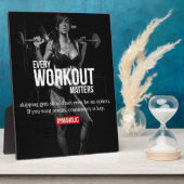 Motivation der Frau - Jede Art von Training ist wi Fotoplatte (Seite)