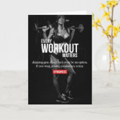 Motivation der Frau - Jede Art von Training ist wi Karte (Gelbe Blume)