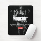 Motivation der Frau - Jede Art von Training ist wi Mousepad (Mit Mouse)