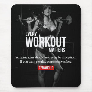 Motivation der Frau - Jede Art von Training ist wi Mousepad