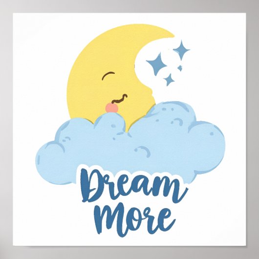 Motivation der Himmelsmonde und Sterne Poster (Vorne)