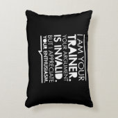 Motivation der Personal Trainer Fitness Dekokissen (Vorderseite(Vertikal))