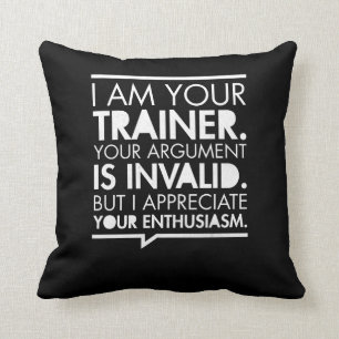Motivation der Personal Trainer Fitness Kissen