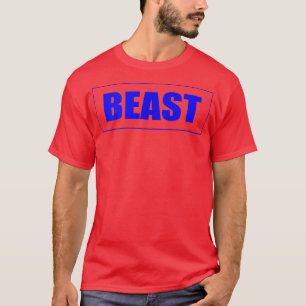 Motivation des Beast Gym Blue Color Fitness Workou T-Shirt