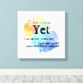 Motivation des Regenbogenwolken-Powers von Doch Leinwanddruck (Insitu (Holzboden))