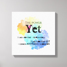 Motivation des Regenbogenwolken-Powers von Doch Leinwanddruck