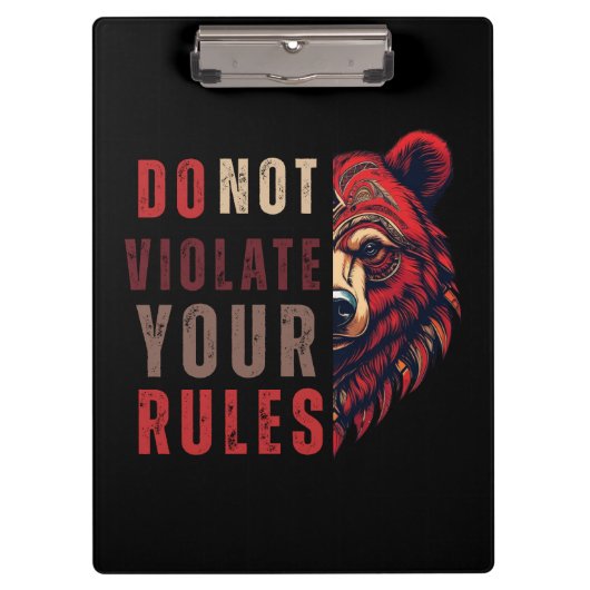 Motivation | Devisenorientierung | Bär Klemmbrett (Vorderseite)