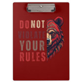 Motivation | Devisenorientierung | Bär Klemmbrett (Vorderseite)